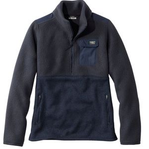 Women's L.L.Bean Sweater Fleece Sherpa Hybrid Pullover